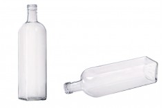 Стъклена прозрачна бутилка за зехтин 750 мл  Мараска (PP 31.5)